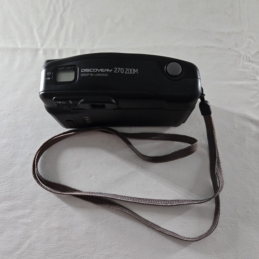 Fujifilm Discovery Panorama 270 Zoom 35mm-70mm Film Camera Black Untested